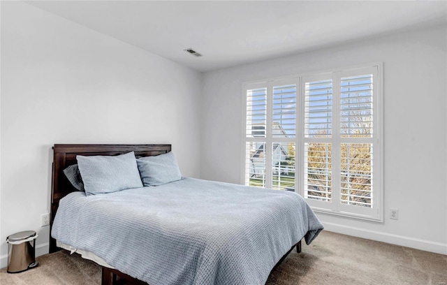 bedroom with carpet flooring