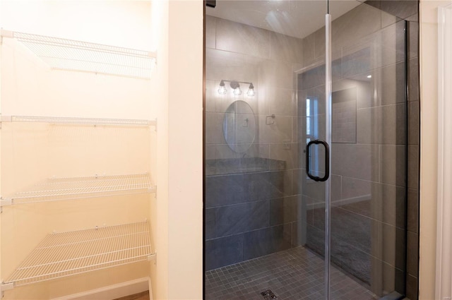 bathroom with walk in shower