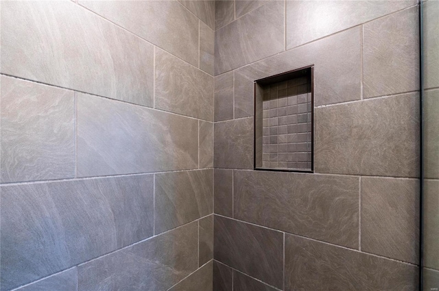 room details featuring tiled shower