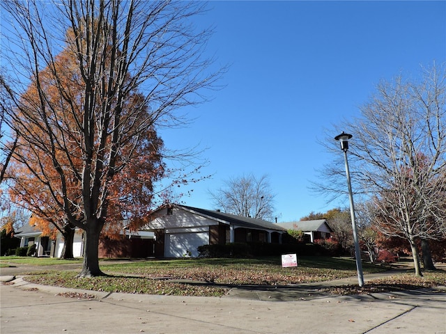 view of property exterior with a garage