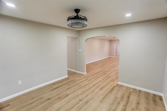 unfurnished dining area featuring light hardwood / wood-style floors