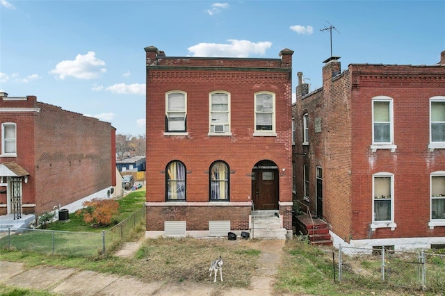 view of front of house featuring central AC unit