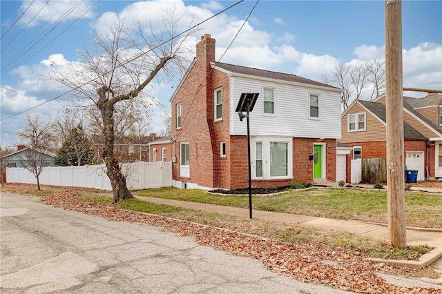 view of front of house with a front yard