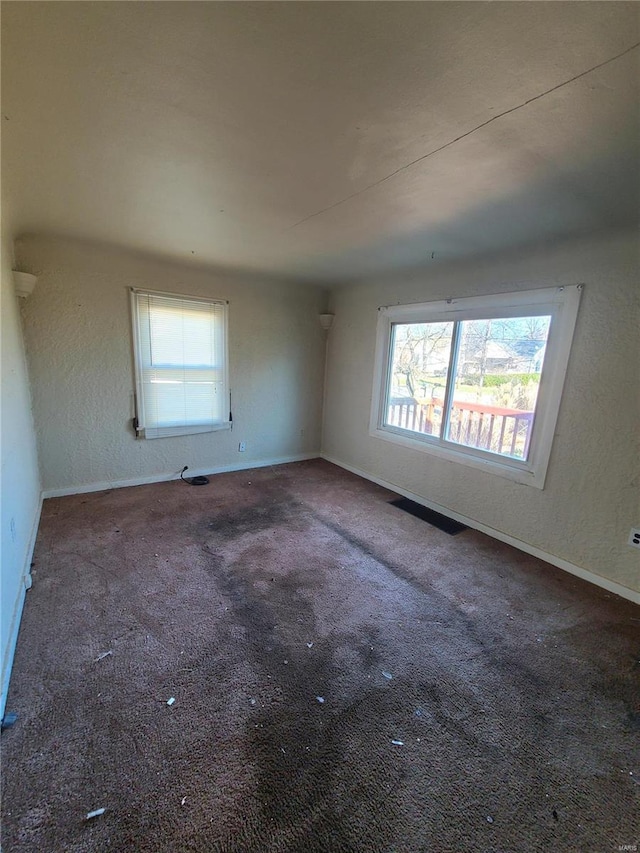 view of carpeted empty room