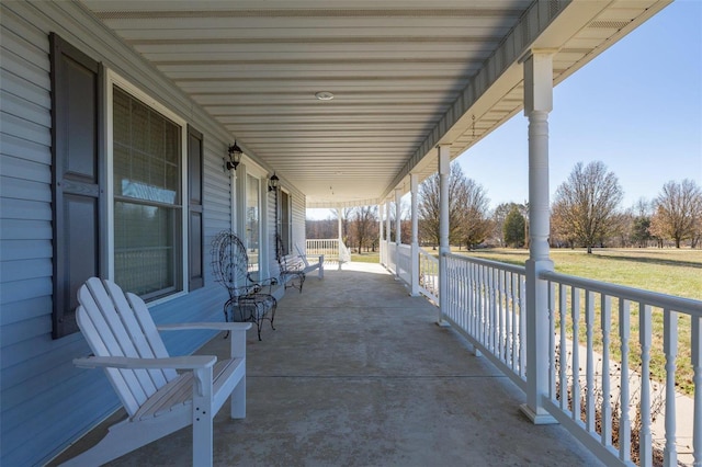 view of patio / terrace featuring a porch