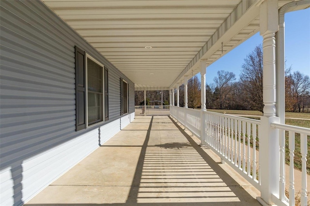 balcony with covered porch