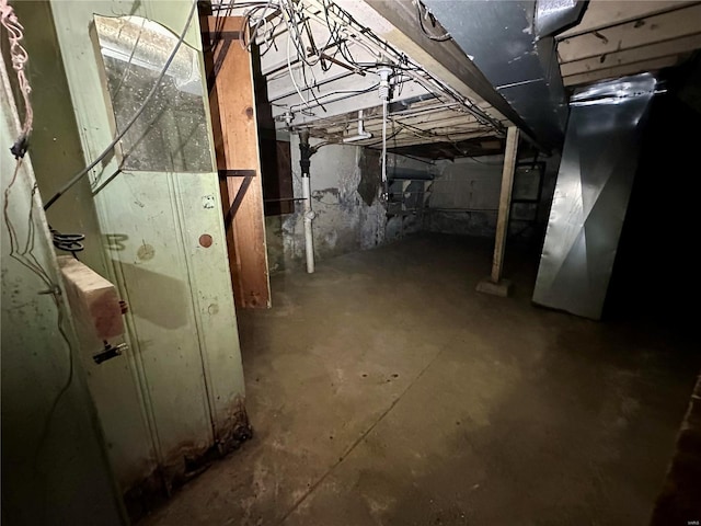 view of basement