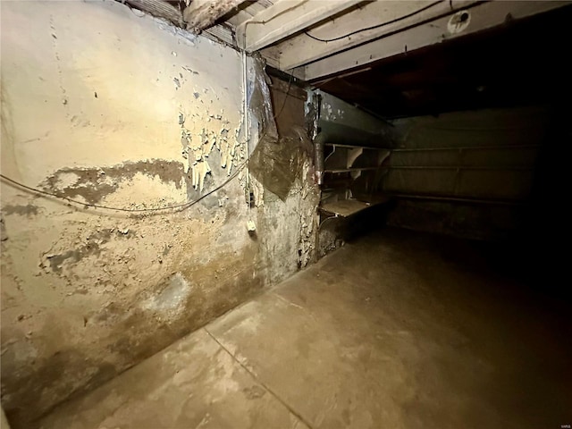 view of basement