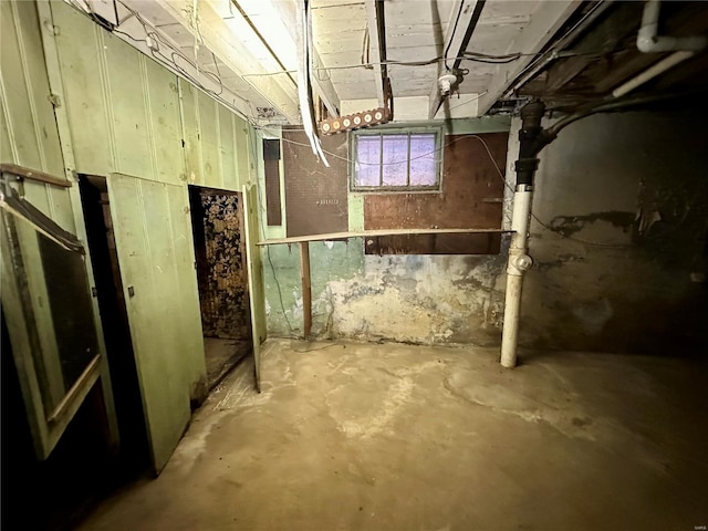 view of basement