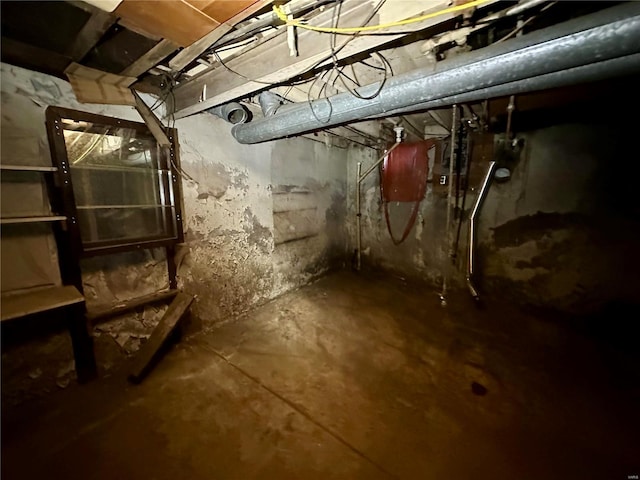 view of basement