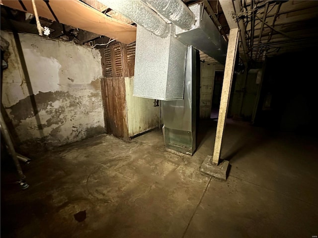 view of basement