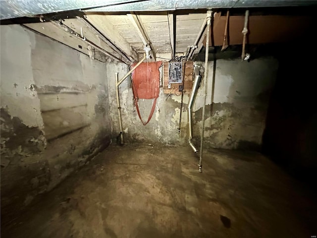 view of basement