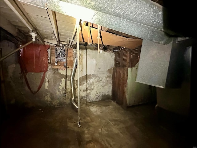 view of basement