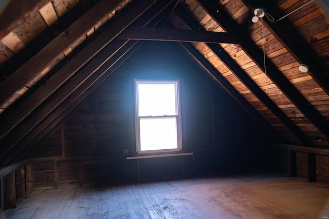 view of attic