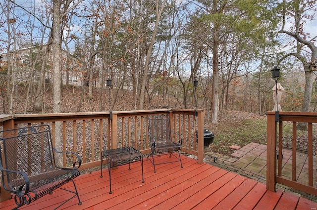 view of wooden terrace