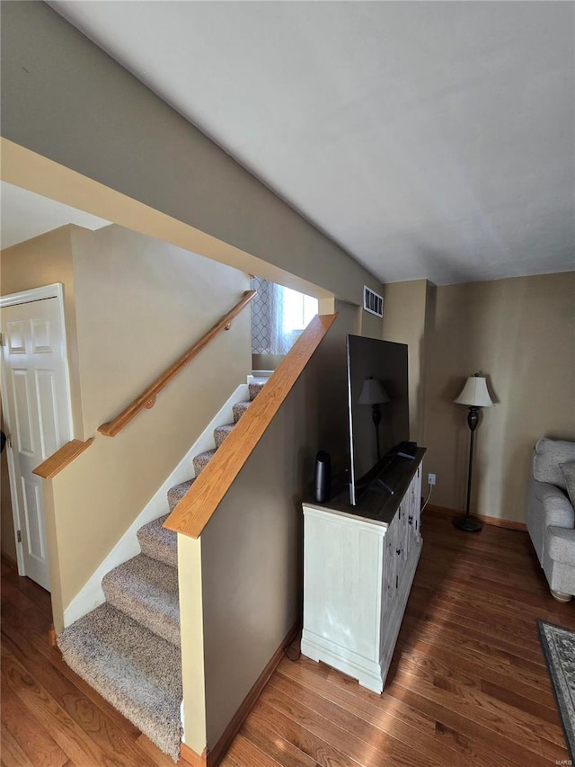 living room featuring hardwood / wood-style floors