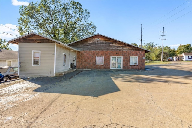 view of back of property
