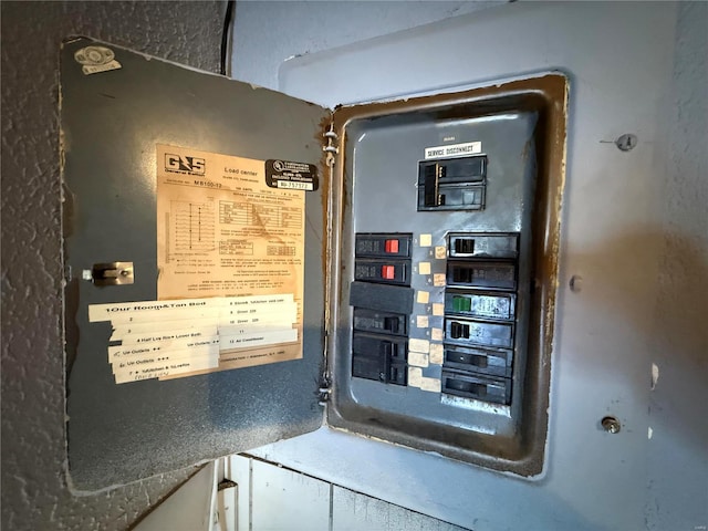 utility room with electric panel