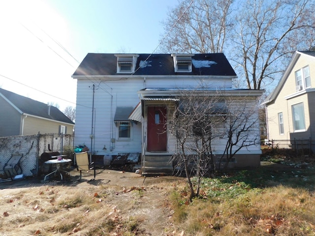 view of front of home