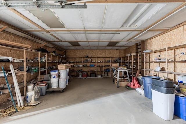 view of storage room