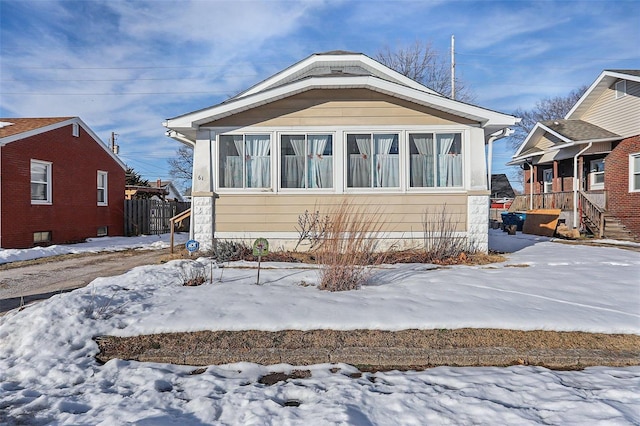 view of bungalow-style house