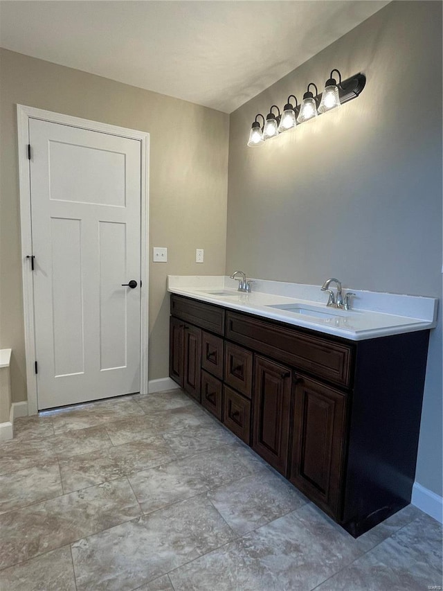 bathroom featuring vanity