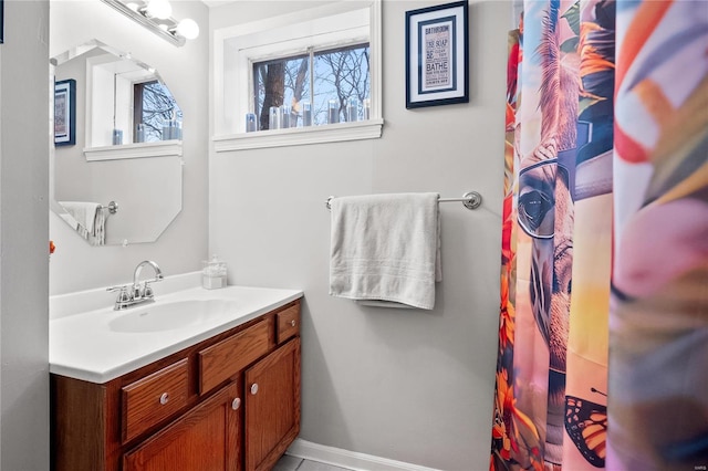 bathroom featuring vanity