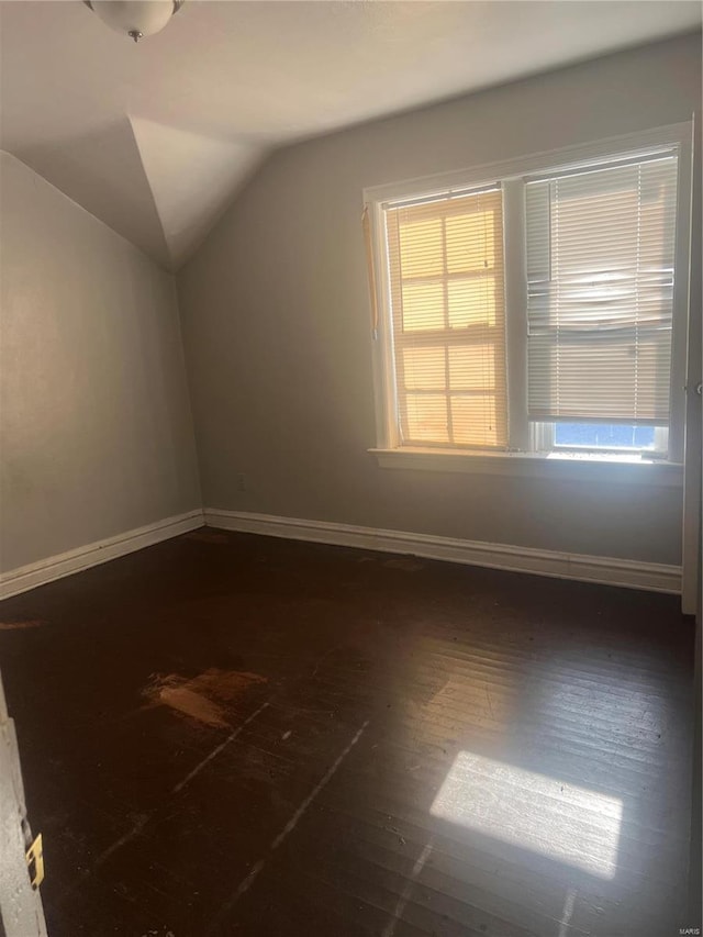 bonus room with lofted ceiling