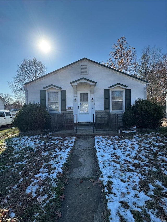 view of front of home