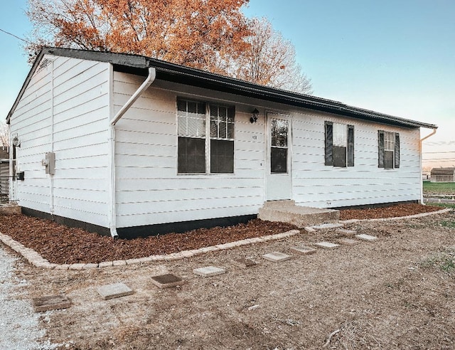 view of front of home