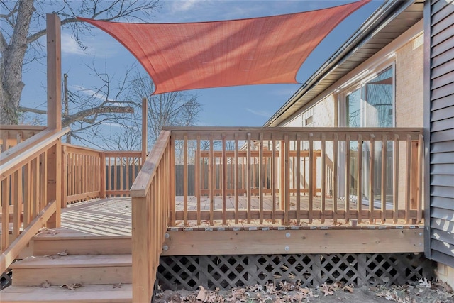 view of wooden terrace