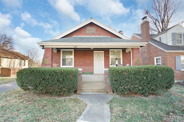 bungalow-style home featuring a porch