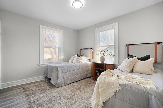 bedroom featuring hardwood / wood-style floors