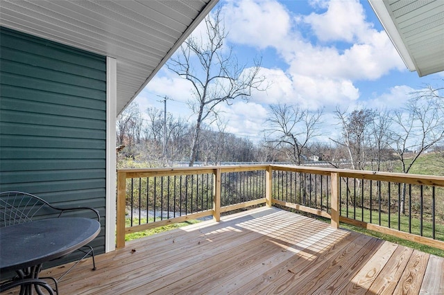 view of wooden terrace