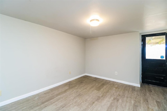 foyer with light hardwood / wood-style flooring