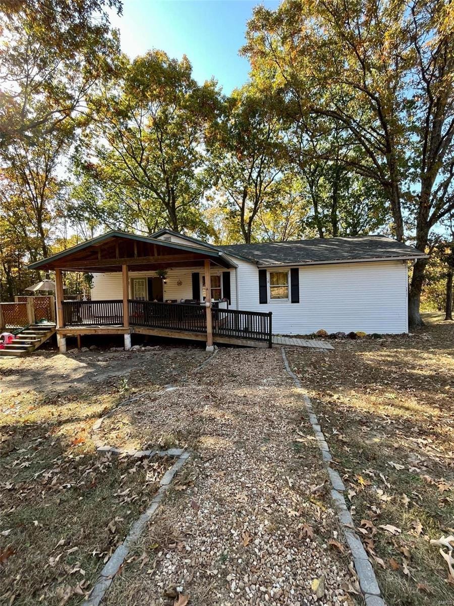 view of back of property