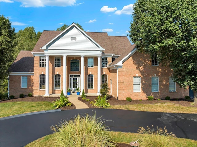 view of neoclassical home