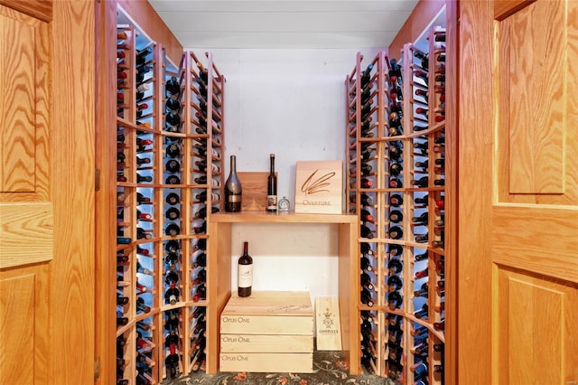 view of wine room