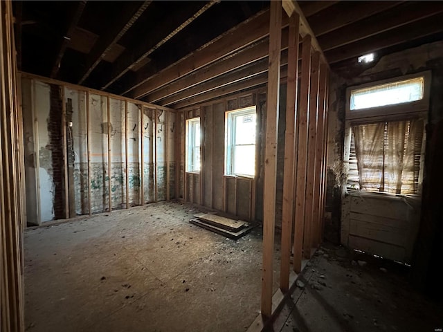 miscellaneous room featuring a wealth of natural light