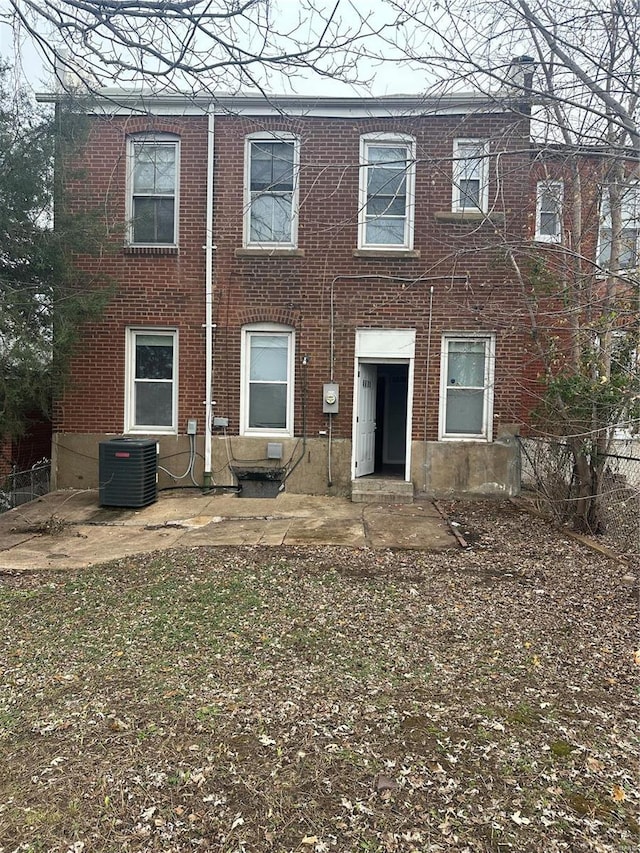 view of front of house featuring central AC