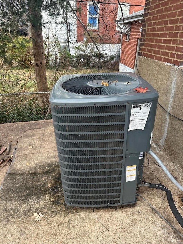 exterior details with cooling unit