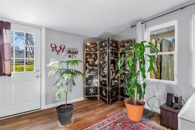 interior space featuring hardwood / wood-style flooring