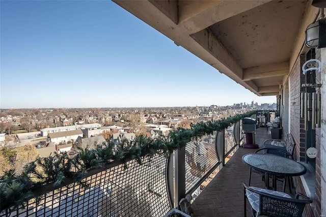 view of balcony