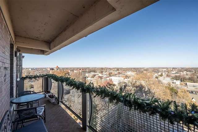 view of balcony