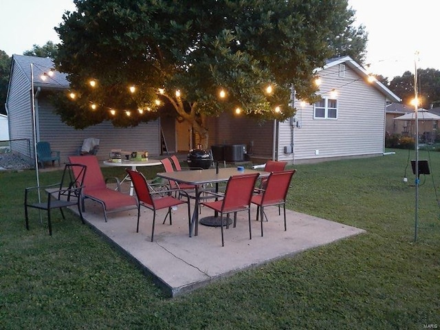 view of patio / terrace with central AC