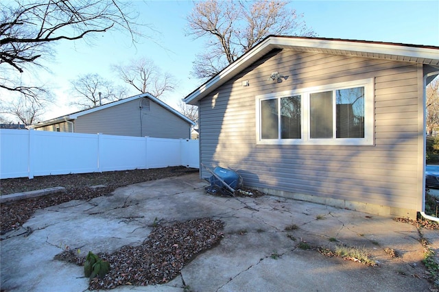 rear view of property with a patio