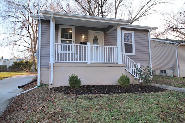 view of front of home with a porch