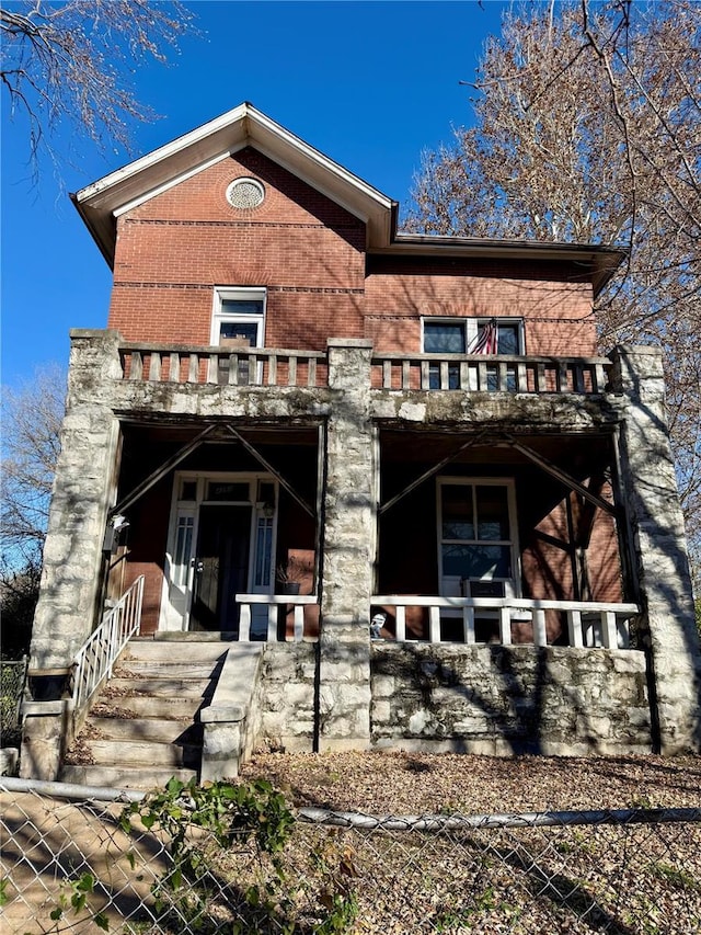 view of rear view of property