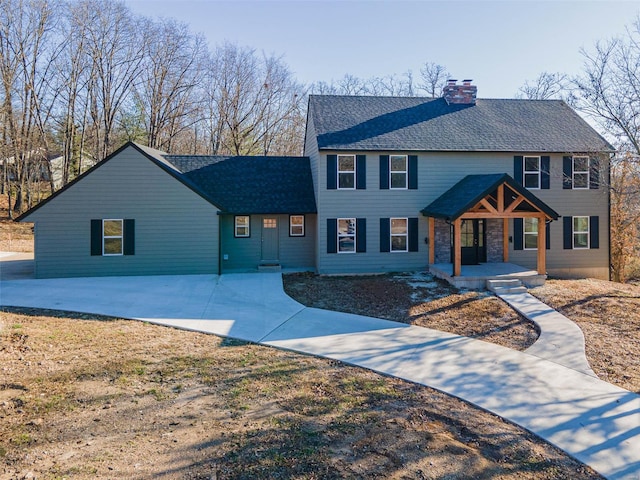 view of front of house featuring a porch