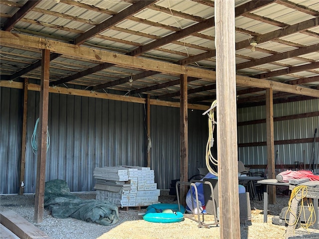 view of horse barn